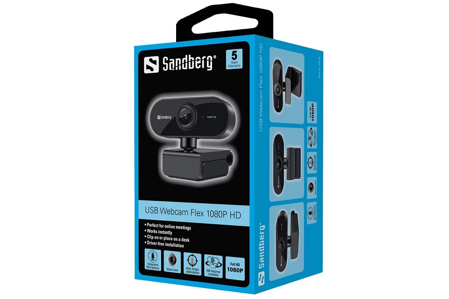 KAMERA PC Sandberg USB cam Flex 1080P HD Sandberg Mogado sp. z o